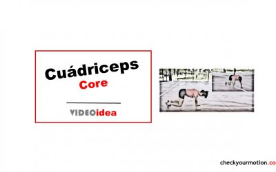 Ejercicio de core más cintura escapular y cuádriceps